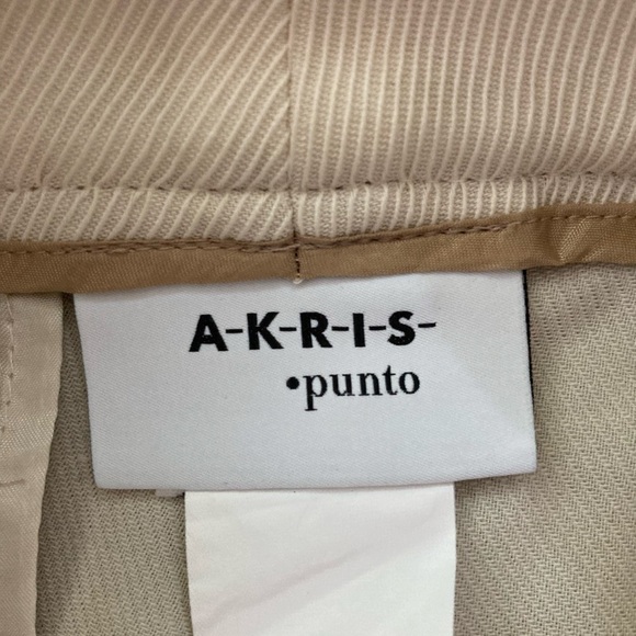 Akris Punto Fred Virgin Wool Gabardine Tapered High Waist Ankle Pants NWOT - Picture 9 of 14